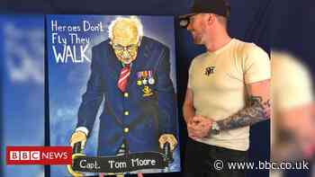 Captain Tom Moore inspires artistic tributes during coronavirus lockdown