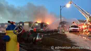 Firefighters battling blaze in southwest Edmonton - CTV News