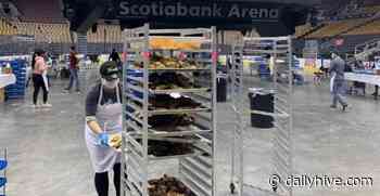 Scotiabank Arena transforms into Toronto's largest kitchen serving frontline workers | News - Daily Hive