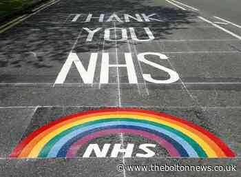 Rainbow road messages for NHS staff