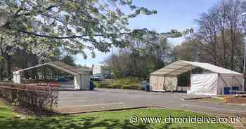 Drive-through coronavirus testing centre opens in Gosforth