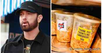 Eminem donates “mom’s spaghetti” to Detroit health care workers