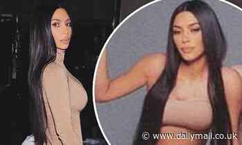 Kim Kardashian shares behind-the-scenes look at her fragrance shoot