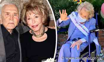 Anne Douglas celebrates her 101st birthday with a car parade amid the COVID-19 pandemic