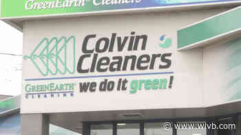 Colvin Cleaners’ Gowns postponed, for now, and instead staff and volunteers are making masks for the public