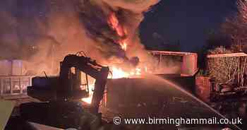 Firefighters battle large scrapyard blaze