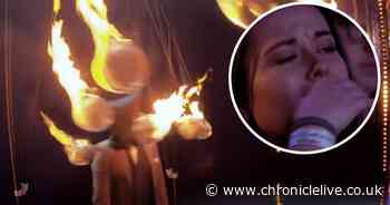BGT act has audience screaming in horror as fire stunt goes wrong