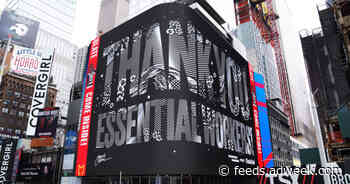 Times Square Ads Help Artists Share the Love for NYC’s Essential Workers