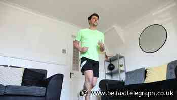 Co Down athlete runs marathon in his living room