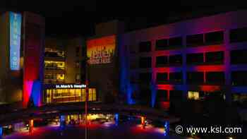 Utah entrepreneur puts on light show at St. Mark's Hospital to honor essential workers - KSL.com