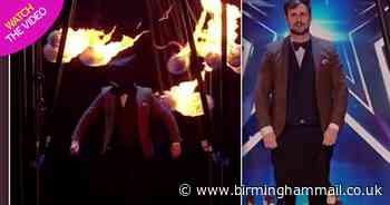 Terror as BGT magician's fire stunt looks like it could go horribly wrong