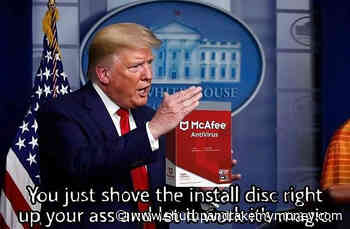 Trump McAfee Antivirus Coronavirus Meme
