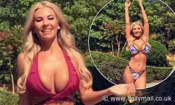 Christine McGuinness sizzles in an array of VERY skimpy bikinis
