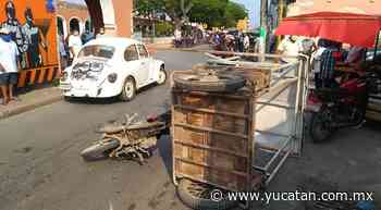 Vuelca mototaxi en Tekax - El Diario de Yucatán