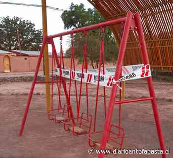Restringen acceso a juegos en plazas vecinales de San Pedro de Atacama - El Diario de Antofagasta