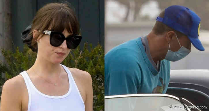 Dakota Johnson & Chris Martin Go Grocery Shopping in Malibu