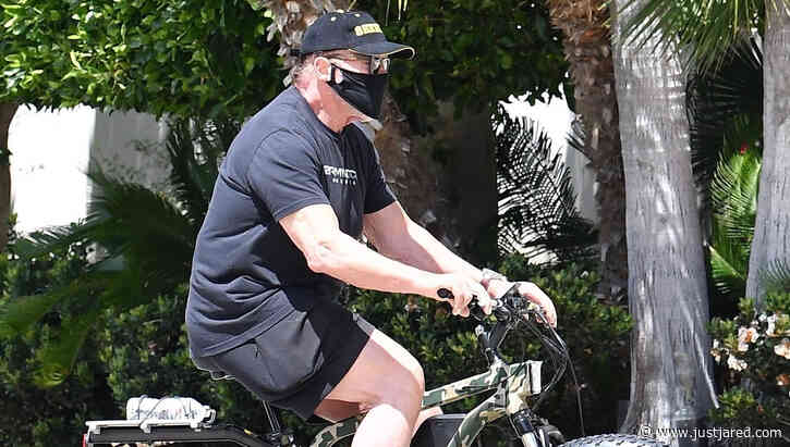Arnold Schwarzenegger Goes Biking Amid News He's Going to Be a Grandpa!