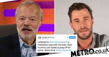 Chris Hemsworth teased over mums going wild for his meditation lessons - Metro.co.uk