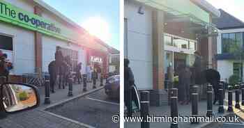 Bizarre snaps show horse and rider socially distancing in Co-op queue