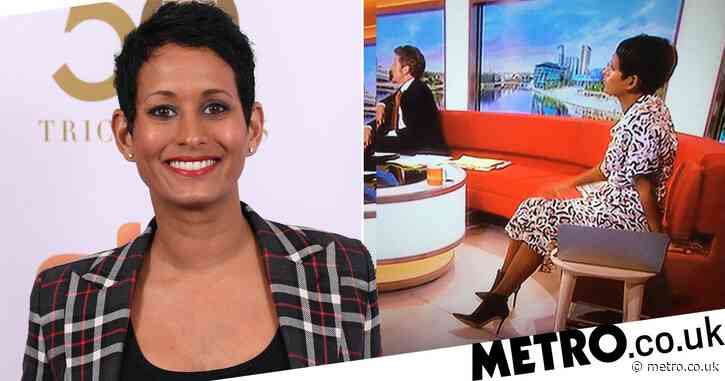 Naga Munchetty receives support  after BBC viewer criticises her for wearing ‘high heels’