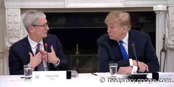 Trump says Tim Cook expects economy to see sharp uptick after pandemic