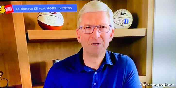 Tim Cook joins BBC pandemic relief event, promises significant Apple donation
