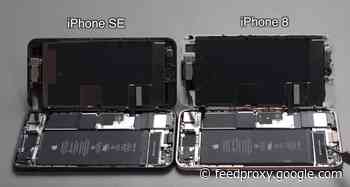 iPhone SE and iPhone 8 taken apart side by side (Video)