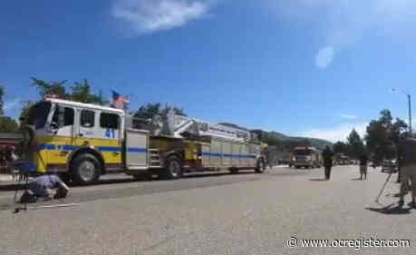 Simi Valley Marine killed in Iraq gets helicopter flyover, parade of police and fire vehicles