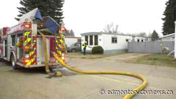 Fire at mobile home park west of Edmonton - CTV News Edmonton