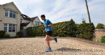 Man runs a marathon around his Sutton Coldfield drive