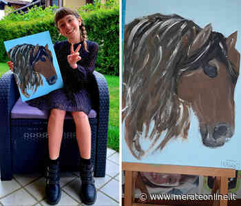 Lomagna: Viola, 11 anni, pittrice in erba, si aggiudica il concorso #uncavalloperamico - Merate Online