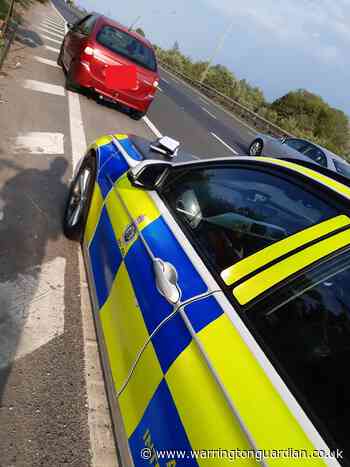 Driver stopped on M62 for driving from Liverpool to Manchester for better shop