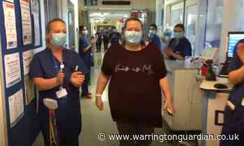 VIDEO: Guard of honour for mum who spent one month fighting coronavirus in Warrington Hospital