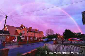 Pictures of spectacular rainbow from across the North East