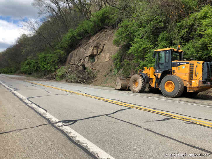 Landslide Closes Part Of Route 837 Near Food Bank