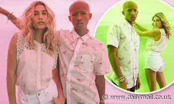 Hailey Bieber poses up a storm in denim shorts for new Levi's campaign with pal Jaden Smith
