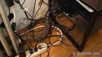 Organize Your Cords You Godless Monsters