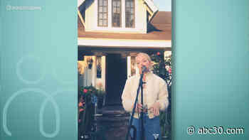 Teenager performs front yard concerts for her neighbors