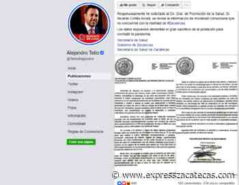 Difiere Tello y pide aclaren movilidad comunitaria en Zacatecas - Express Zacatecas