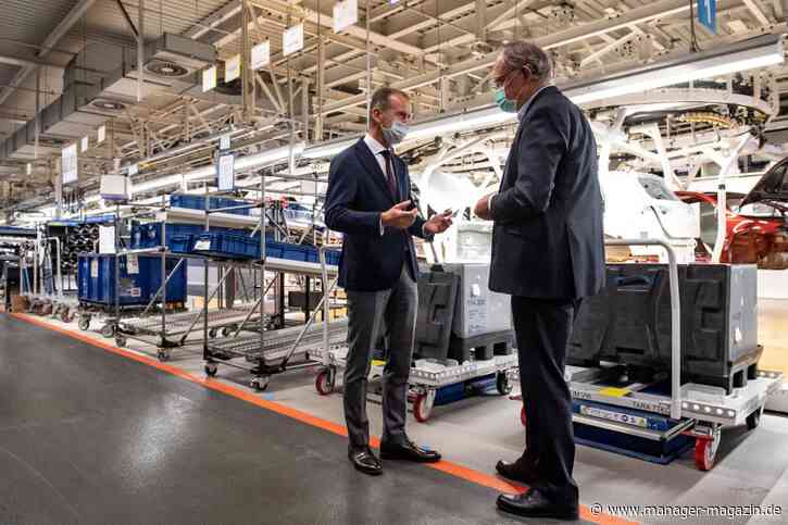 Volkswagen führt Werke hoch: VW-Chef Diess kommt zum Produktionsstart in Wolfsburg