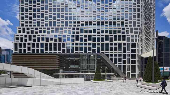 UNStudio renovates Seoul office tower with solar panel-studded facade