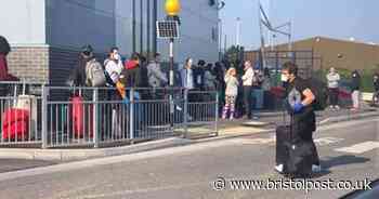 Man 'shocked' at these scenes outside Bristol Airport