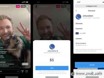 Instagram adds a way to fundraise during a live video amid coronavirus outbreak     - CNET