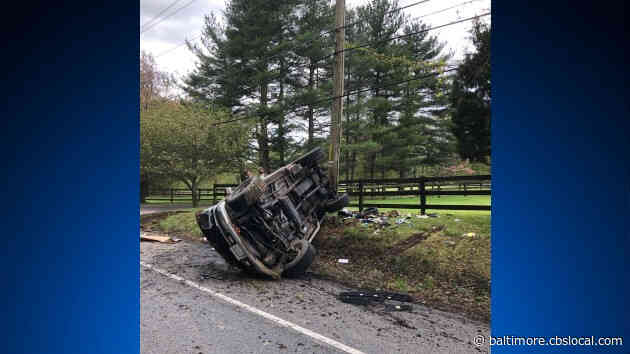 Woman Critically Injured After Pick-Up Truck Runs Off Road, Strikes Utility Pole In Harwood