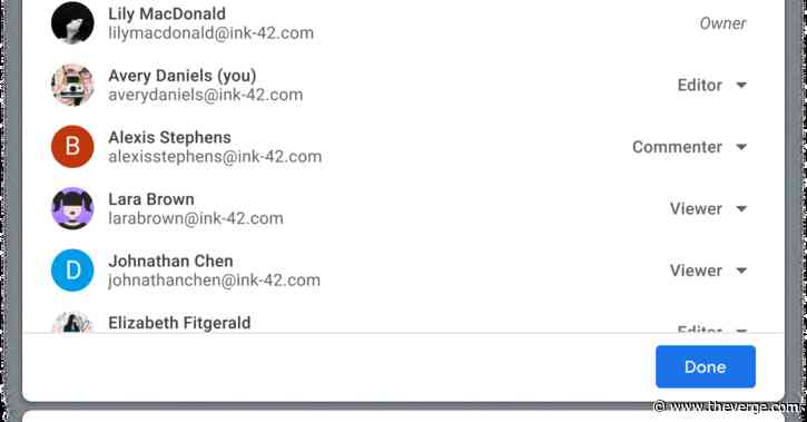 Google is updating the Drive and Docs share window to make it less confusing