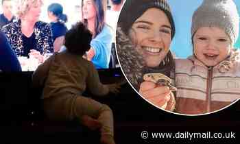 Binky Felstead shares a heartwarming video of daughter India kissing her 'GaGa' on theTV screen