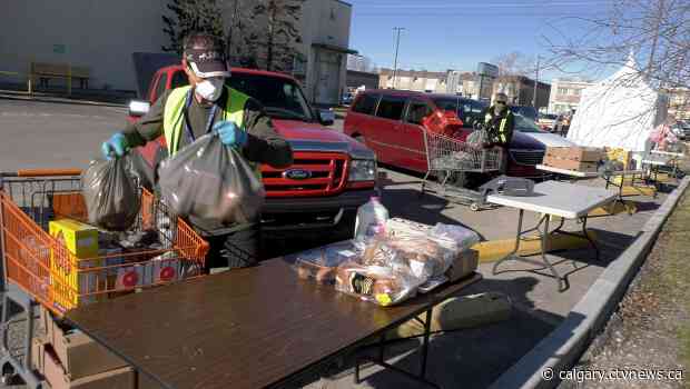 Shelves stocked at Calgary Food Bank but increased demand anticipated when government programs end