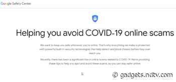 Google Wants to Help You Avoid COVID-19 Related Online Scams
