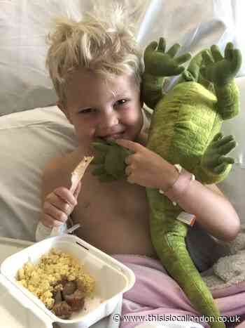 Four-year-old who underwent chemotherapy runs 'garden marathon' at home