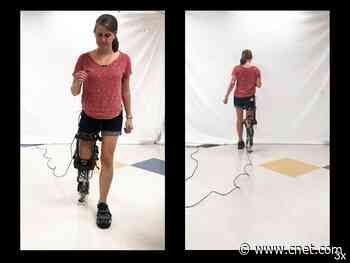 Watch this sweat-powered wearable control a prosthetic leg video     - CNET